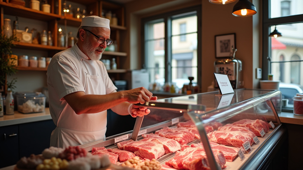 Certificat halal affiché dans une boucherie de Saint-Quentin