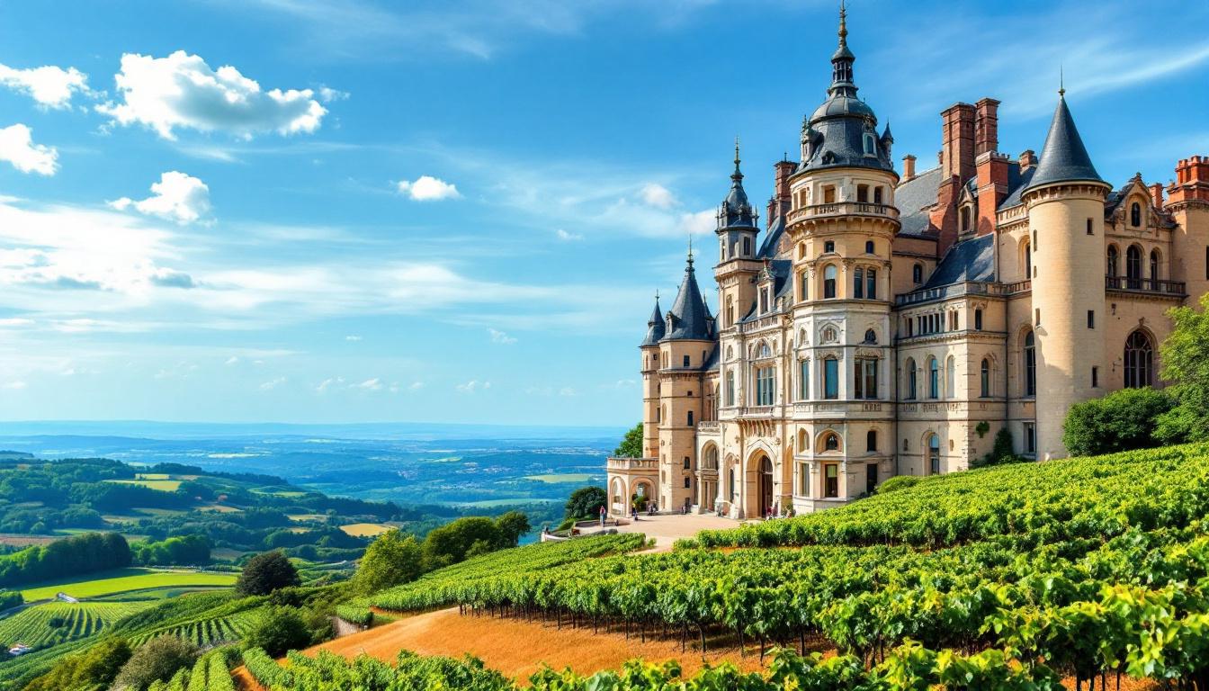 Château du Beaujolais aménagé pour mariage oriental