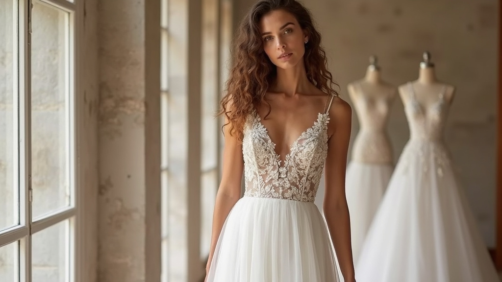 Présentation de la collection 2025 de robes de mariée chez Bellissima avec modèles variés