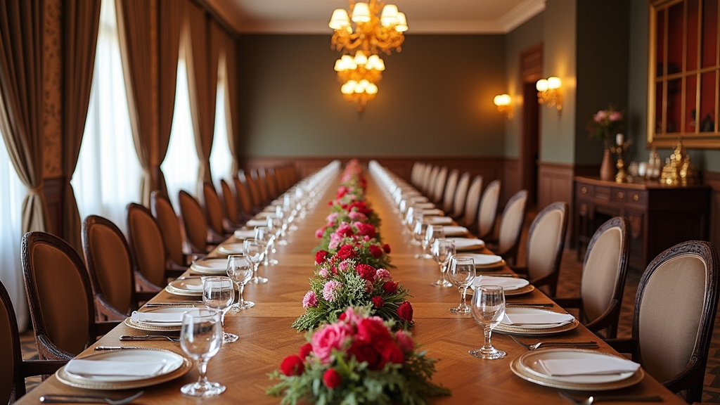 Décoration orientale somptueuse pour salle de mariage