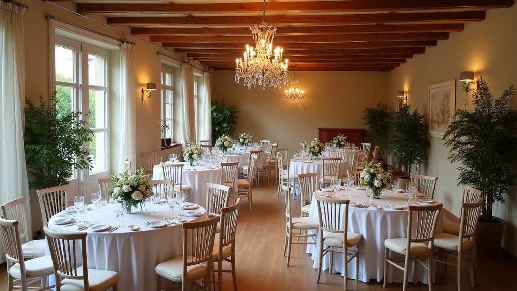 Magnifique salle de mariage avec vue sur Lyon