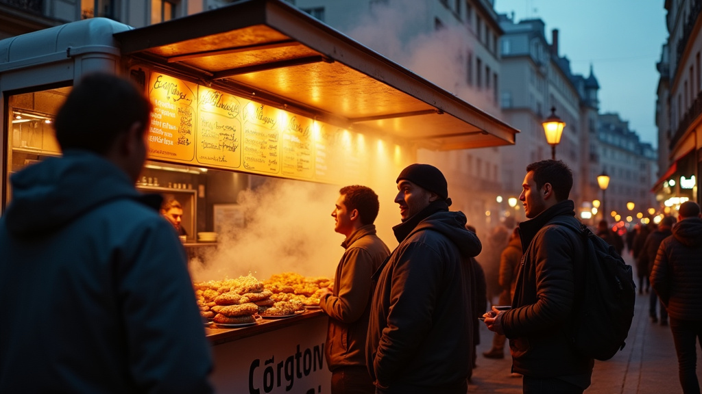 Application mobile montrant la localisation de restaurants halal dans une ville française en 2026