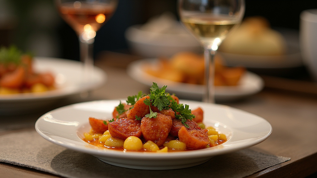 Vision futuriste de la gastronomie halal haut de gamme à Villeurbanne avec innovations technologiques