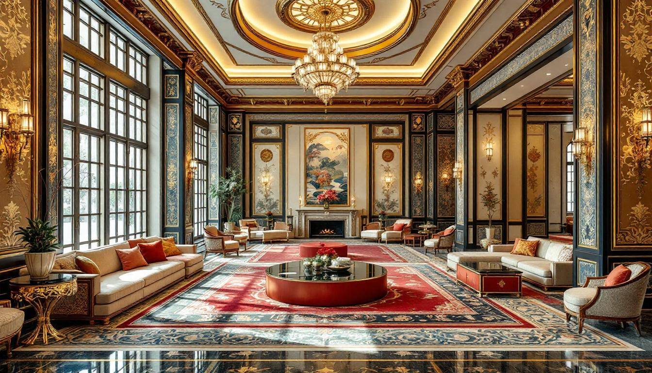 Intérieur de Jazz Homes, salle de réception moderne à Meyzieu