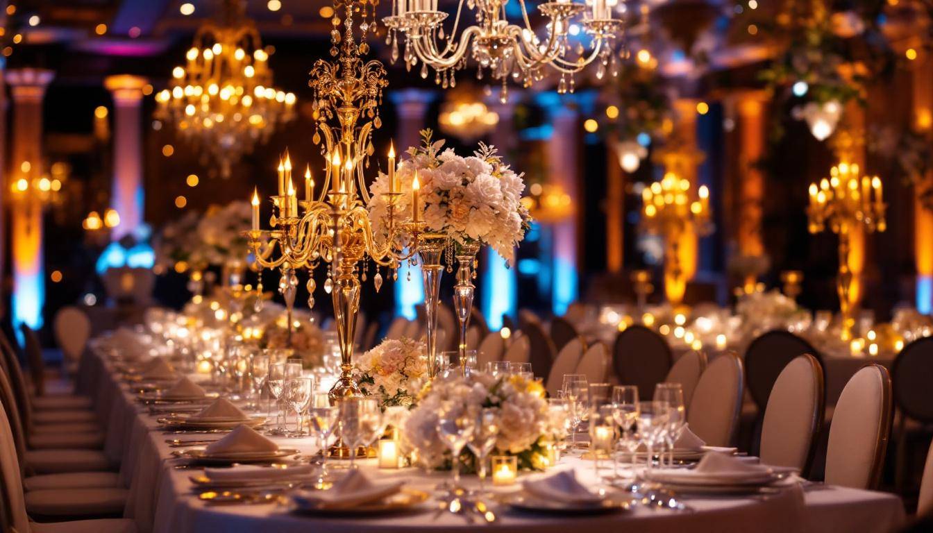 Lanternes marocaines dorées créant une ambiance féérique