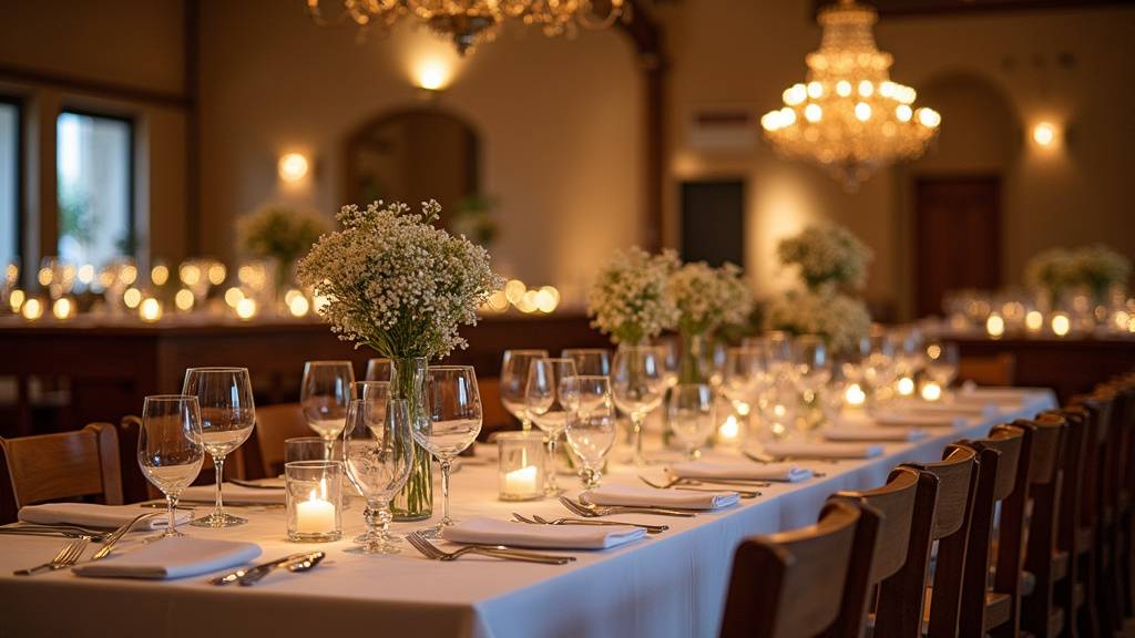 Salle d'anniversaire décorée avec vue sur Lyon