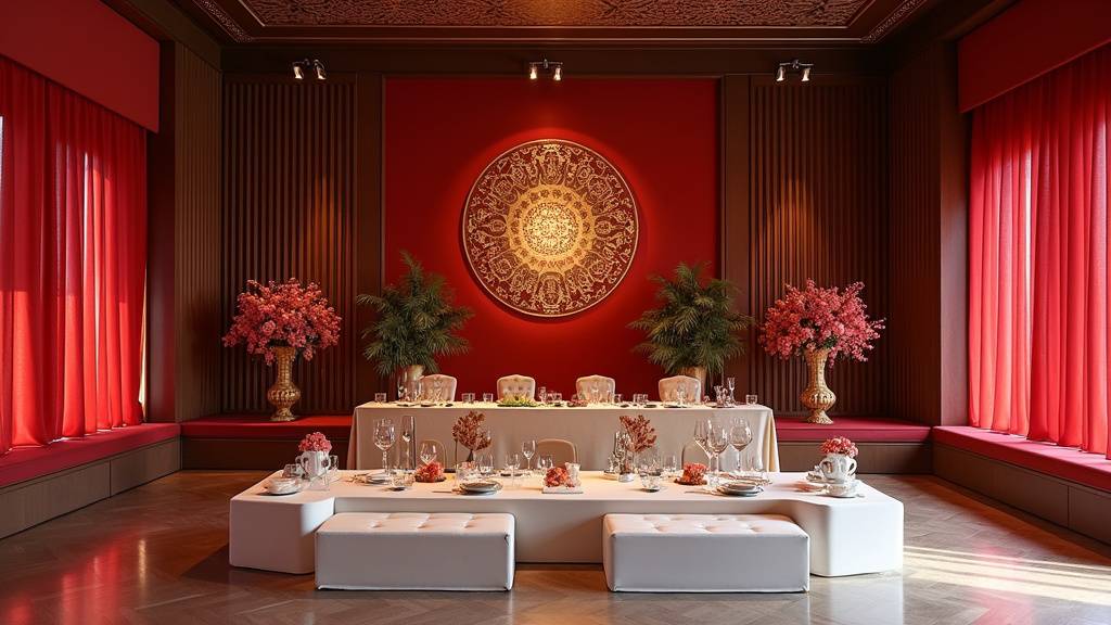 Salle de mariage oriental sur mesure à Meyzieu avec espace prière intégré et décoration authentique
