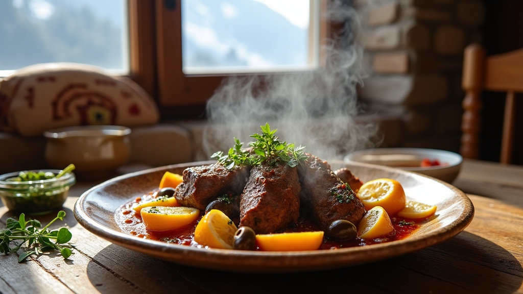 Plats traditionnels servis dans un restaurant halal de Grenoble