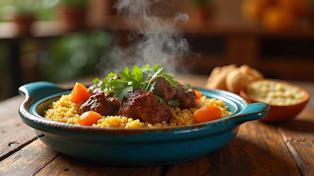 Serveur présentant la certification halal dans un restaurant de Nice