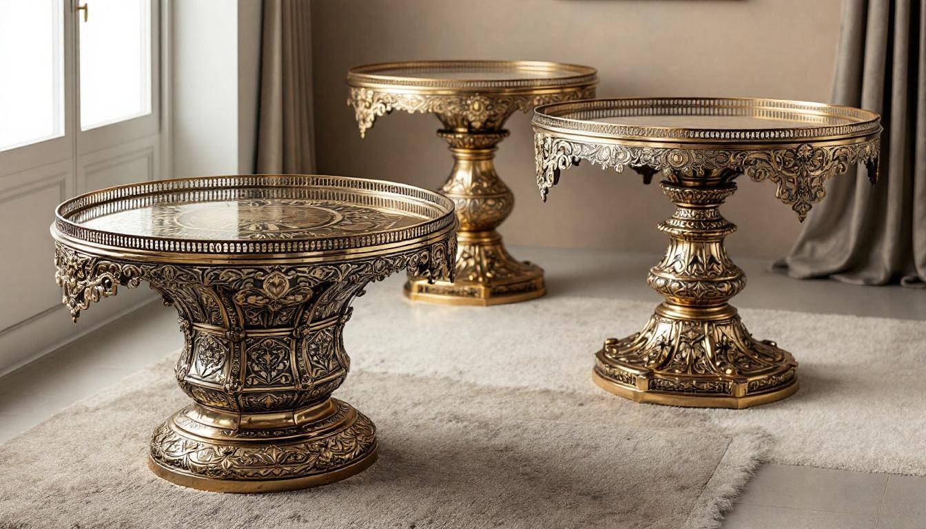 Mobilier oriental pour mariage - banquettes et tables basses