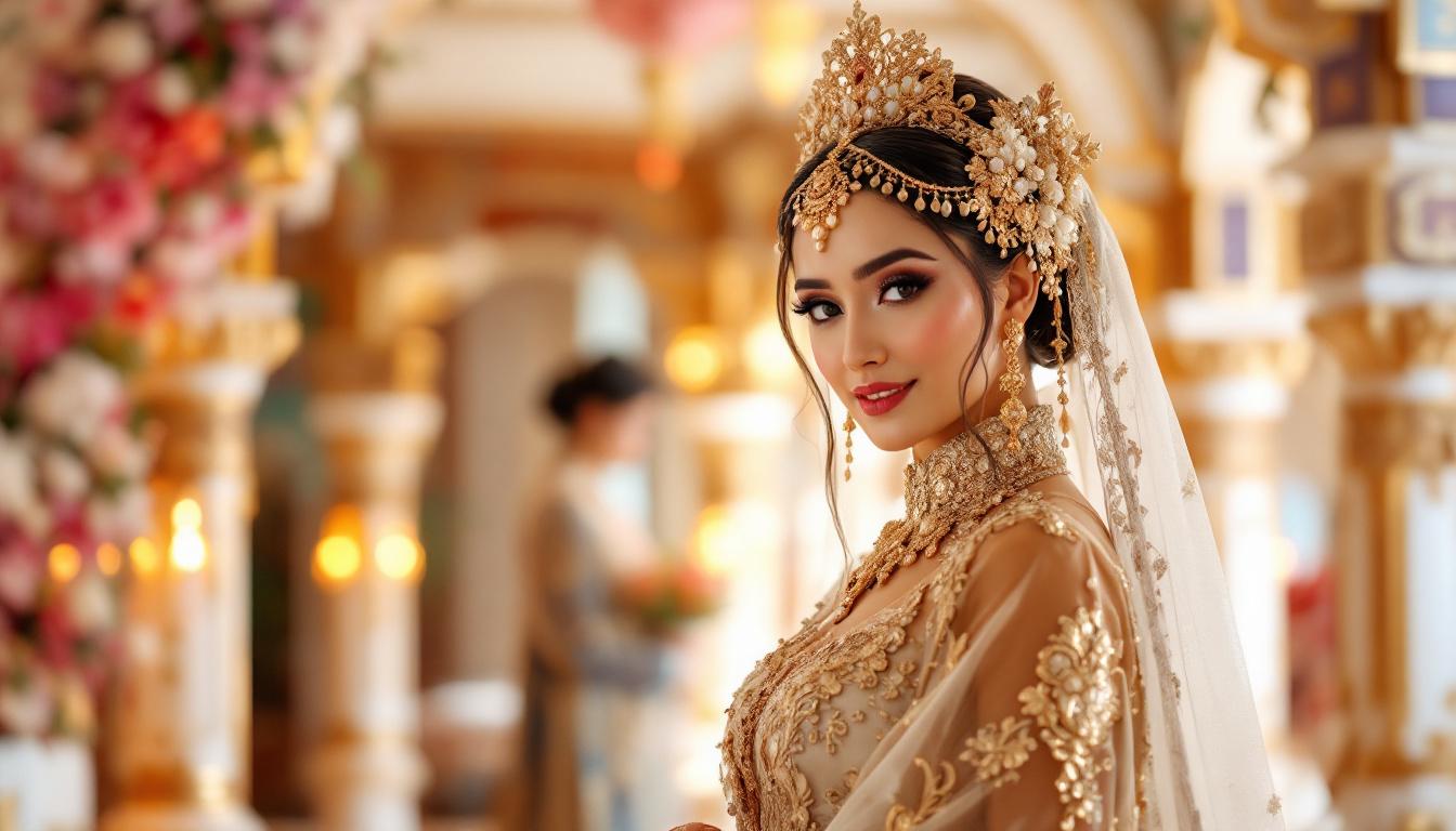 Negafa préparant une mariée orientale à Vénissieux avec robes traditionnelles