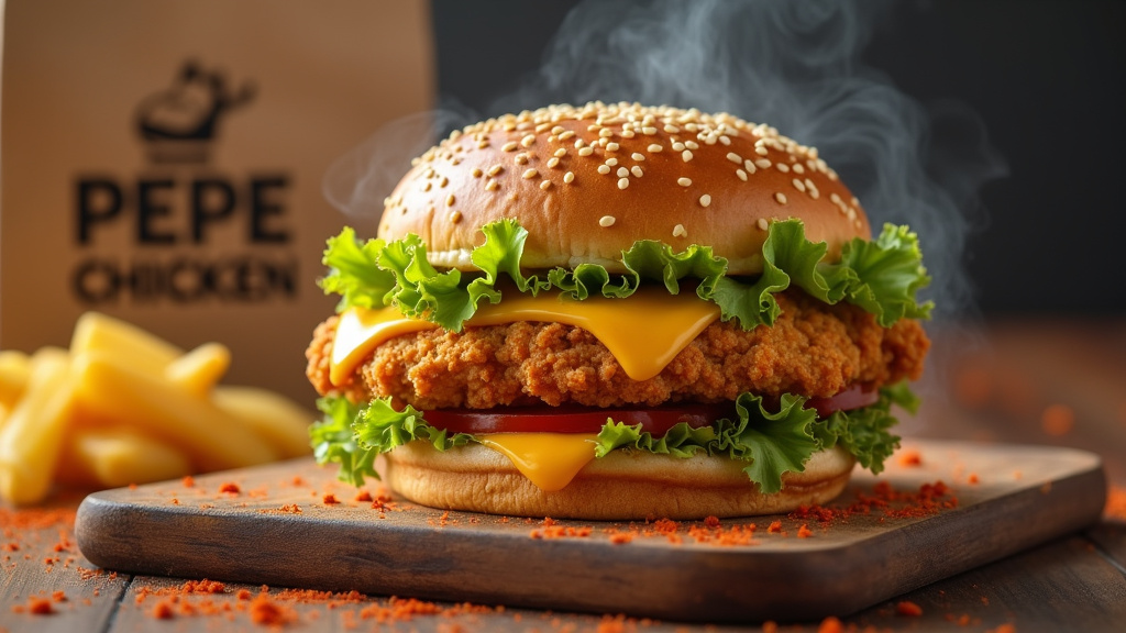 Interface de commande Pepe Chicken sur application mobile