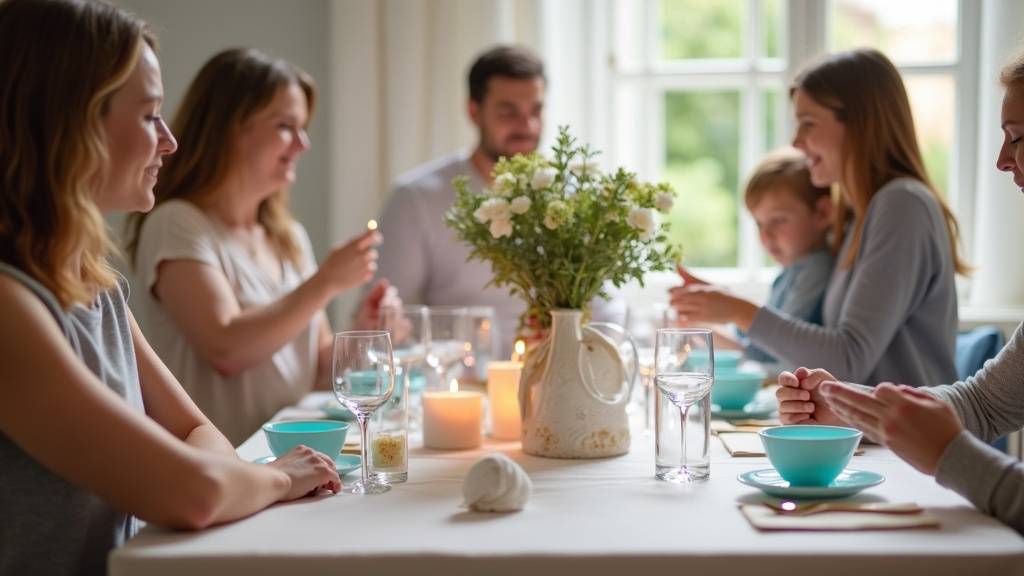 Salle de réception moderne à Lyon avec cuisine équipée et espace de jeux pour enfants