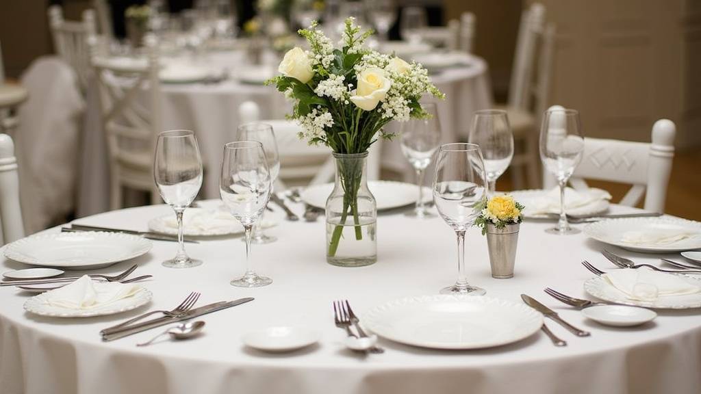 Collection élégante de vaisselle et couverts pour événement à Vénissieux